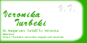 veronika turbeki business card